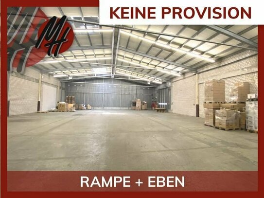 KEINE PROVISION - RAMPE + EBEN - Lager (2.000 m²) & Büro (250 m²)