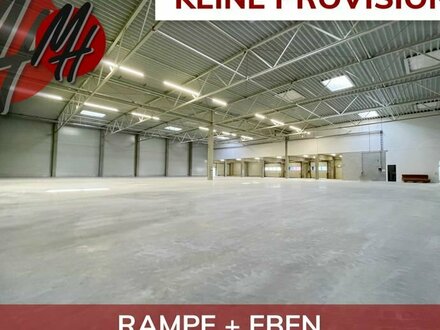 KEINE PROVISION - RAMPE + EBEN - Moderne Lagerflächen (800 m²) & Büroflächen (250 m²) zu vermieten