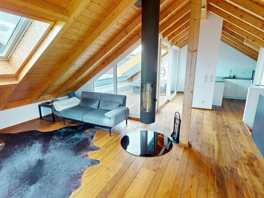Hochwertige Möblierte 4 Zimmer Wohnung auf 2 Ebenen mit Dachterrasse für 6-12 Monate befristet