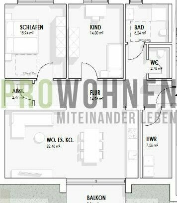 barrierefreie Neubaueigentumswohnung im Stadtteil Obernau mit Premiumqualität