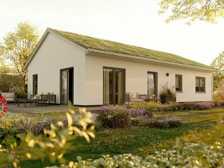 Entdecken Sie das Höchste der Natur – Ihr exklusiver Bungalow mit einem Gründach, wo Nachhaltigkeit auf modernen Wohnko…
