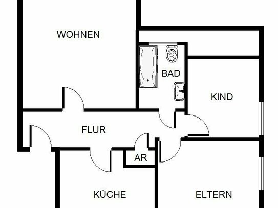3-Zimmer-Wohnung in Bergkamen Nordberg