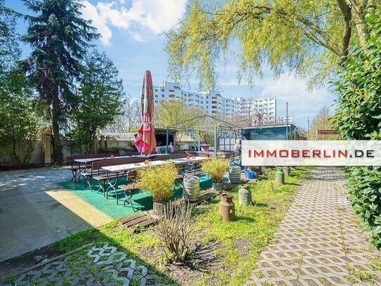 IMMOBERLIN.DE - Sofort verfügbare Gewerbe-/Gastronomieeinheit auf idyllischem Pachtgrundstück beim Freizeitpark Lübars