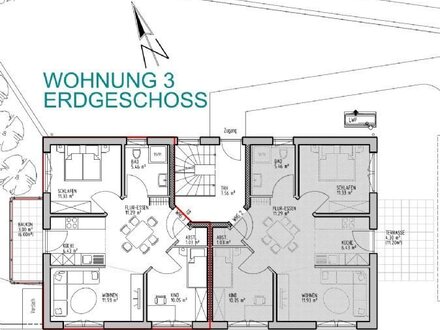 Energieeffiziente 3-Zimmer-Erdgeschosswohnung mit Balkon