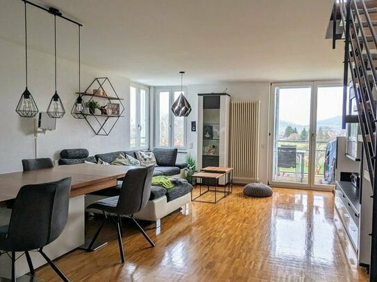 Exklusive 3,5 Zimmer Maisonette-Oase mit Panoramablick in Singen Nord