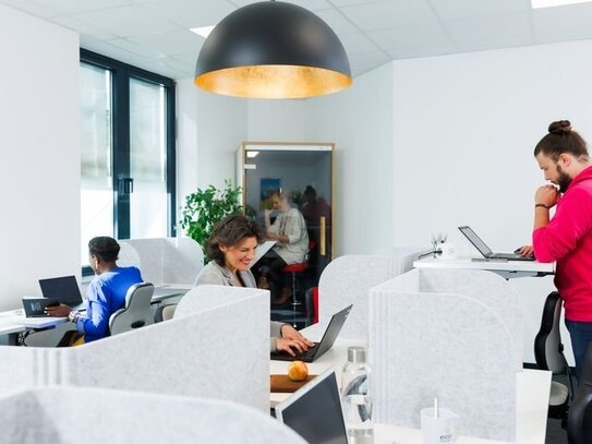 Flexibel nutzbarer Schreibtisch in ruhigem Profi-Coworking-Space