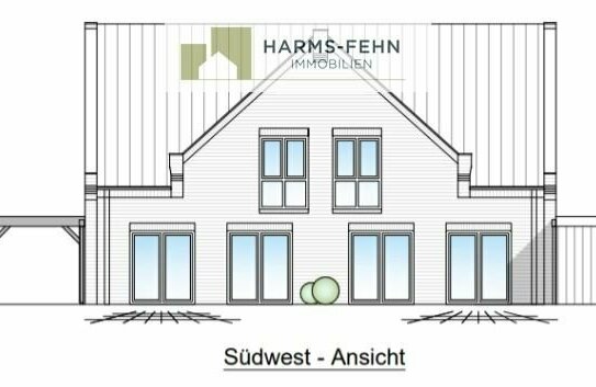 Exklusives u. gr. Neubau-Doppelhaus (2 x DHH) mit Carport in absolut zentraler Lage von Ihrhove - WOL. KP. 698.000,-- €…