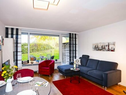 Moderne trifft Idylle! sanierte, stufenarme EG-Wohnung mit Terrasse auf ca. 45m²