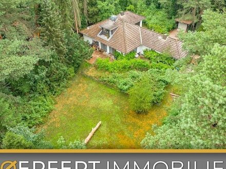 Seevetal | Freistehende Bungalow-Villa auf überaus großem Grundstück in herrlicher grüner Umgebung
