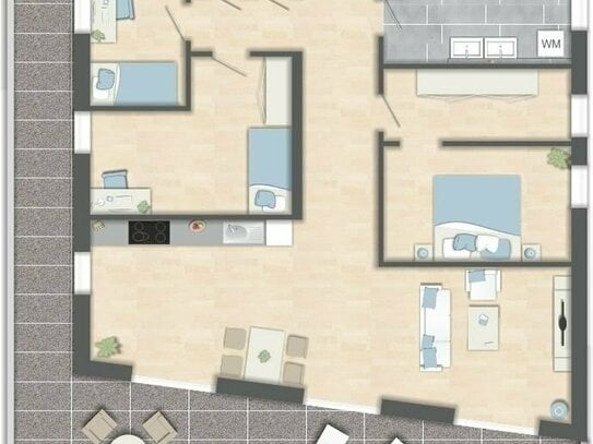 Wohntraum - 4-Zimmer Penthouse Wohnung mit großzügiger Terrasse!