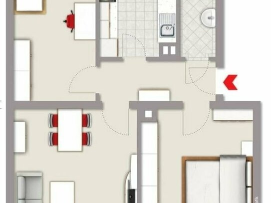 3-Zimmer-Wohnung in zentraler Lage in Bietigheim-Bissingen zu vermieten
