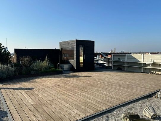 Exklusives Penthouse mit 200m² Dachgarten und Kamin!