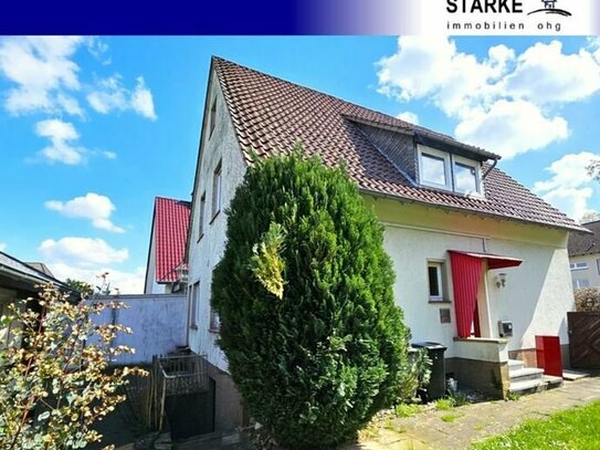 Einfamilienhaus mit Gartenblockhaus in Enger