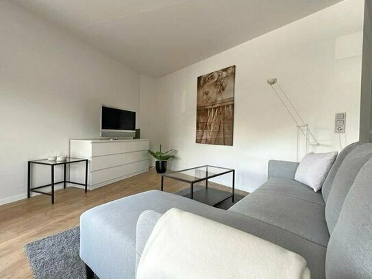 schicke moderne Ferienwohnung, Wohnen auf Zeit in 2 Zimmern auf 59 m², mit Außenstellplatz