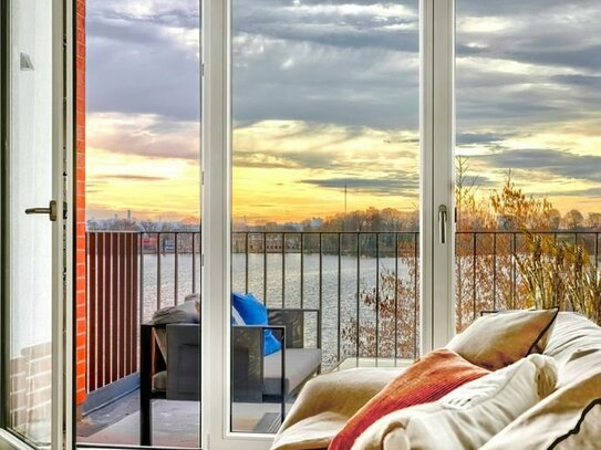 Wasserfront-Wohnen im Spandauer Naturerholungsgebiet: 4 Zimmer mit Terrasse - ideal für Familien!