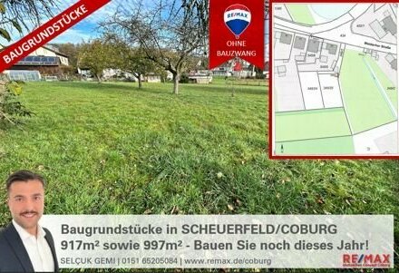 Preisreduzierung - Baugrundstück in Bestlage ohne Bauzwang ! Scheuerfeld 997 m²