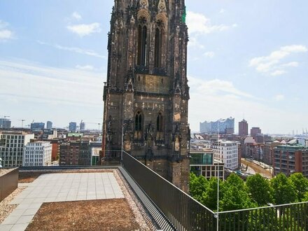 Neubau im Herzen der Hamburger Innenstadt - 3-Zimmer-Wohnung mit zwei Balkonen und Dachterrasse