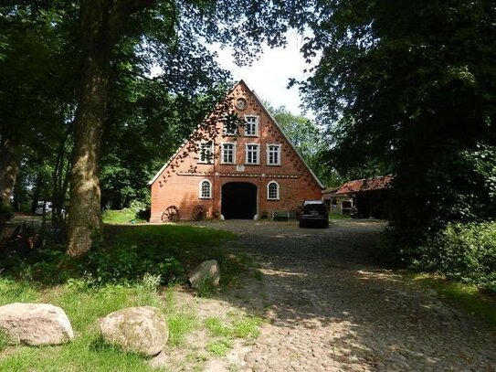 Original erhaltenes Niedersachsenhaus (Denkmalgeschützt) in ruhige naturnahe Lage.