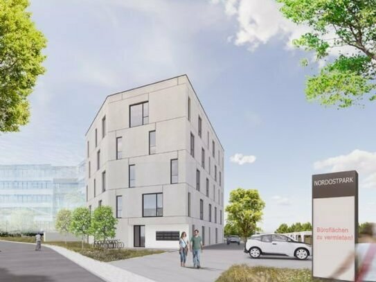 Neubau eines innovativen, multifunktionalen Büro-/Dienstleistungsquartiers im Nordostpark Nürnberg