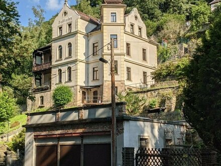 Traumwohnung in historischer Villa im Wehlener Grund, Stadt Wehlen, Sächsische Schweiz, zu vermieten!