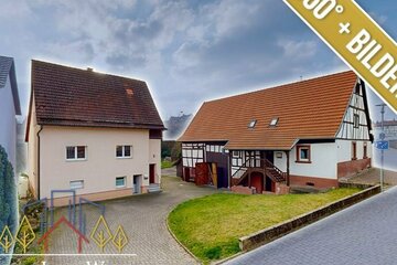 2x EFH mit Hof, Garten, großer Scheune und Garage in Busenberg