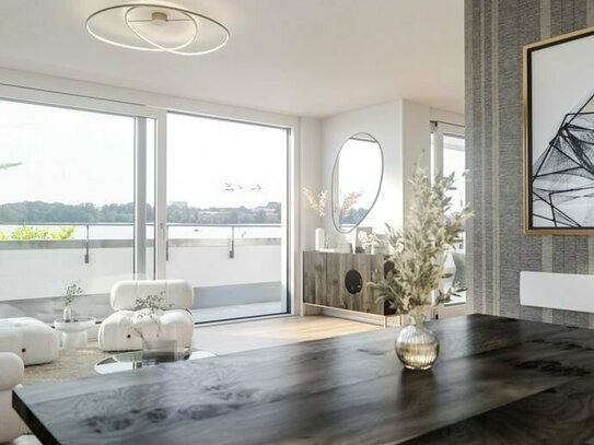 Island in the sun: Ihr Penthouse mit TOP-Ausstattung auf Insel Eiswerder *direkt am Wasser*