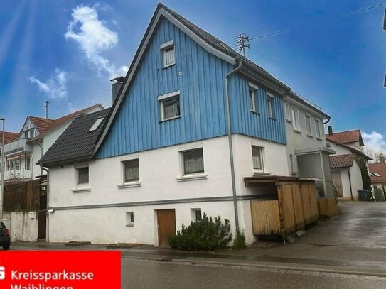 Weissach: Doppelhaushälfte zum Preis einer Wohnung mit zusätzlich ca. 670 m² Gartengrundstück
