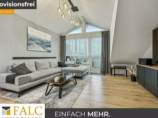 Hohe Decken und Balkon mit Aussicht übers wunderschönen Ruhrtal - Drei Zimmer Deluxe