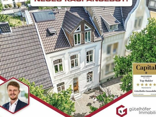 Stilvolles Wohnen im Rheinbacher Stadtkern - Gründerzeit Stadthaus mit Kaminofen und Garten
