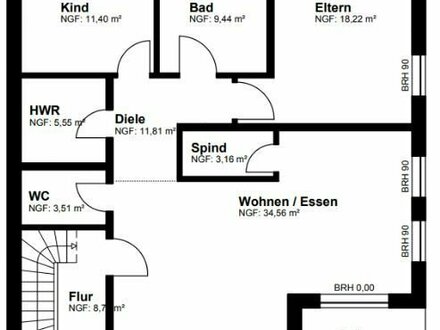 Wittlich-Lüxem / Wohnung im 1. OG in einem Neubau mit insgesamt zwei Wohneinheiten