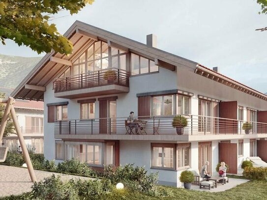 Exklusive Landhaus-Gartenwohnung mit Hobbyraum in Schliersee-Neuhaus mit Bergpanoramablick