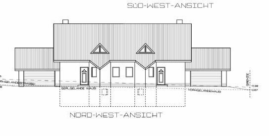 Projektierung für 3 Doppelhaushälften (incl. positiver Bauvoranfrage)