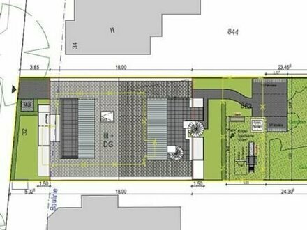 Courtagefrei! MFH-Grundstück mit Baugen. + AB für 7 ETW (823 m²) - Grenze Ohlsdorf! Gesuchte, ruhige Mikrolage!