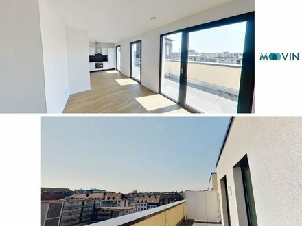 ++ Moderne 2-Zimmer-Wohnung mit großer Dachterrasse im 'Schillerquartier' ++