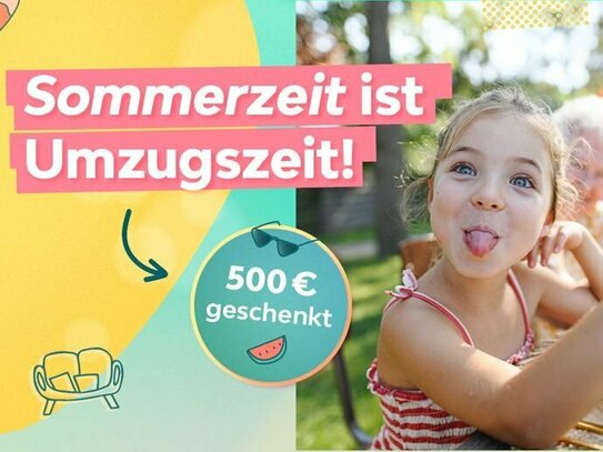 500,00 € Startguthaben*: renovierte 3-Zimmerwohnung mit großem Balkon (Stellplatz mgl.)