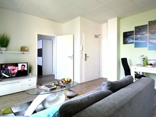 Helle 2-Zimmer-Wohnung, bequem möbliert & komplett ausgestattet, zentral in Raunheim