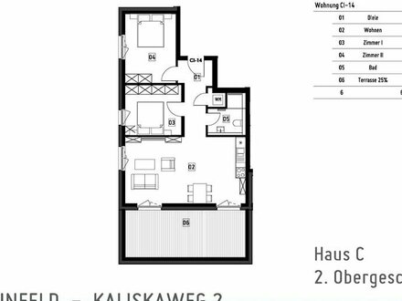 Schöne 3-Zimmer Neubauwohnung im 2. Obergeschoss in Reinfeld