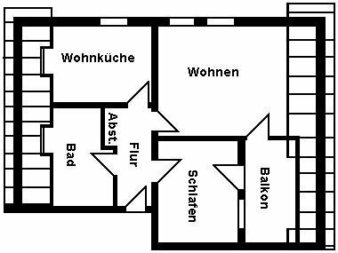 Top gepflegte 2-Zimmer-Dachgeschoßwohnung in Regensburg Konradsiedlung