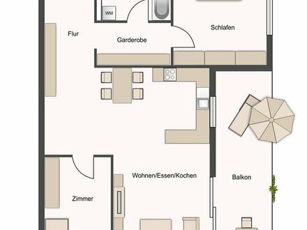 moderne 3-Zimmerwohnung in Heuchlingen