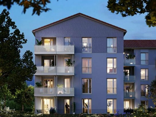Schicke 3-Zi-Wohnung mit Ensuite-Wellnessbad und großem West-Balkon