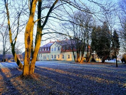 Leben im Gutshaus mit Park in traumhafter Lage, 1. Stock, 57 qm, 2 Zi., Ausblick in die Natur, evt. möbliert