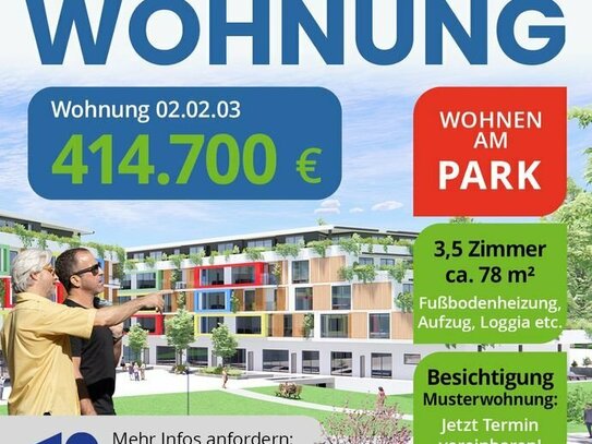 B.02.03 Wohnen am Park, 3,5 Zi., Stadtmitte Bad Dürrheim