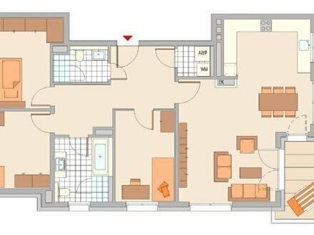 Bad Vilbel, Fraunhofer Straße 16 - 4 Zimmer Wohnung 1. OG mit Balkon