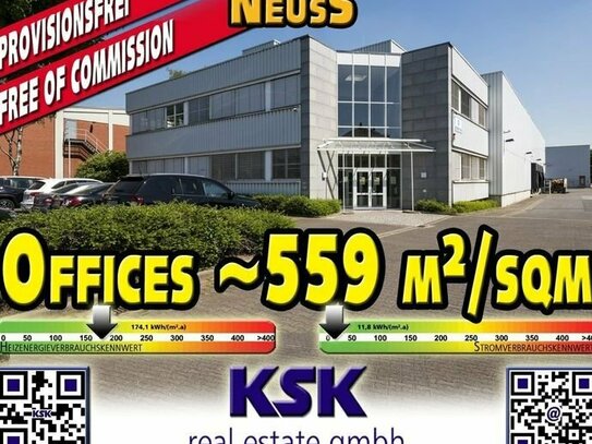 Sehr gut angebundene Bürofläche ~559 m²/sqm Very well connected office space