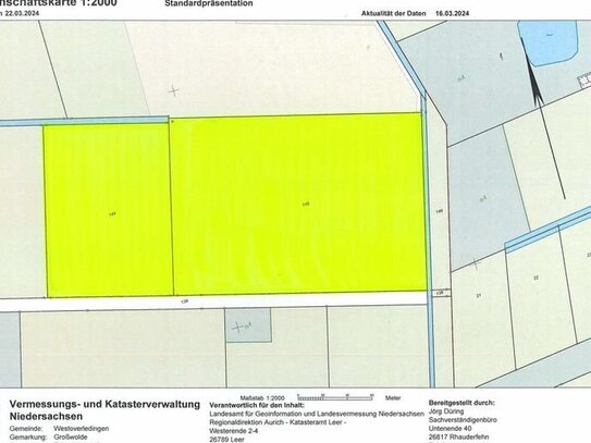 Ca. 4 ha Landfläche in Westoverledingen - ohne zus. Käuferprovision!