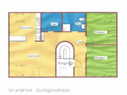 Gepflegte 3-Zimmer-DG-Wohnung mit EBK in Schenefeld