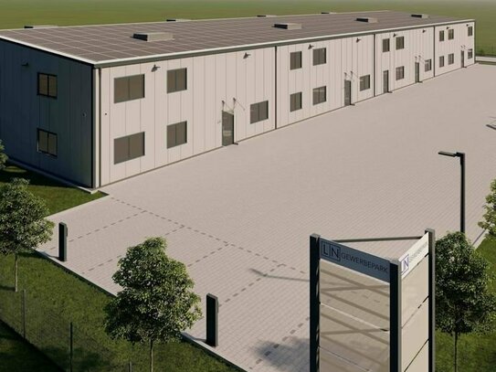 NEUBAU Büro, Halle & Lager für Gewerbe 200 m² - 1.570 m² + Außenlager & Parkfläche | Reinfeld Lübeck | A1