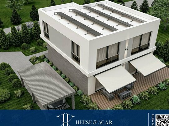 Neubau in Hermsdorf: Moderne Cubus-Villa mit großzügigen ca 200m² Wohn-Nutzfläche, schlüsselfertig