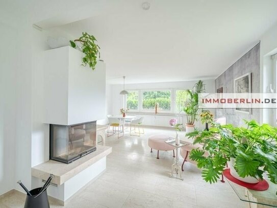 IMMOBERLIN.DE - Toplage Dahlem! Luxuriöse Wohnung auf ca. 158 m2 mit Südterrasse, Kamin, Tiefgarage u.a.m. in exzellent…