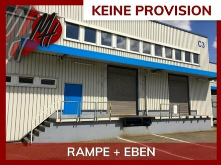 KEINE PROVISION - RAMPE + EBEN - Lager (2.000 m²) & Büro (250 m²)